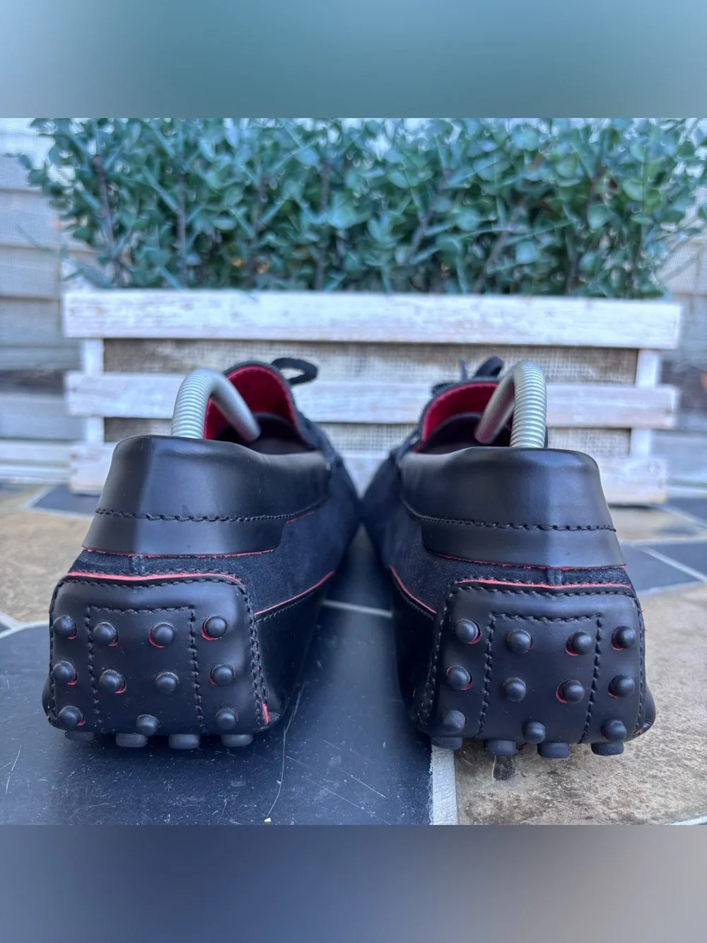 Tod's X Ferrari Gommino Suede Leather Driving Shoes
